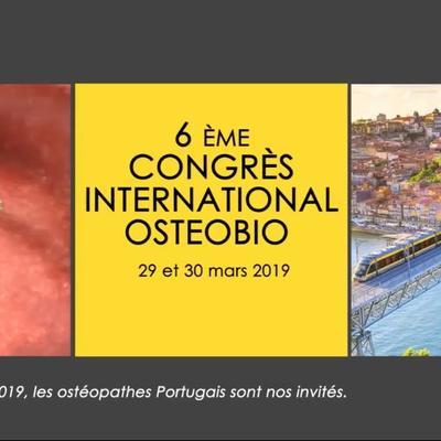 Affiche congrès 2019 de l'école d'ostéopathie Ostéobio Paris 
