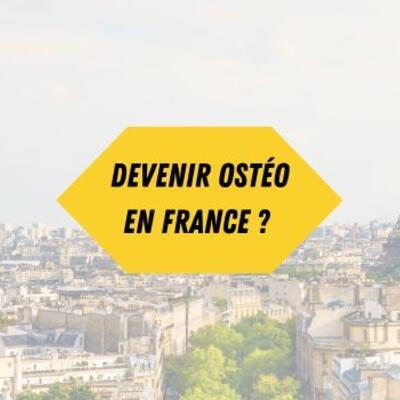 comment devenir ostéopathe en France 