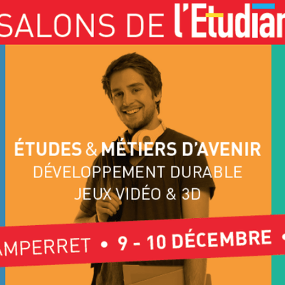 Affiche des 3 salons de l'étudiant de décembre 2018