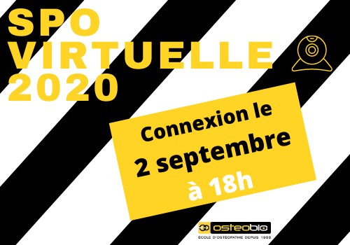 Affiche soirée portes ouvertes ostéopathie ostéobio
