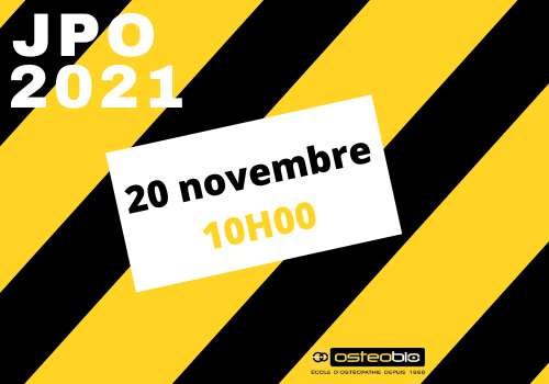 Illustration de la journée portes ouvertes d'école d'ostéopathie Ostéobio du 20 novembre 2021 à 10h