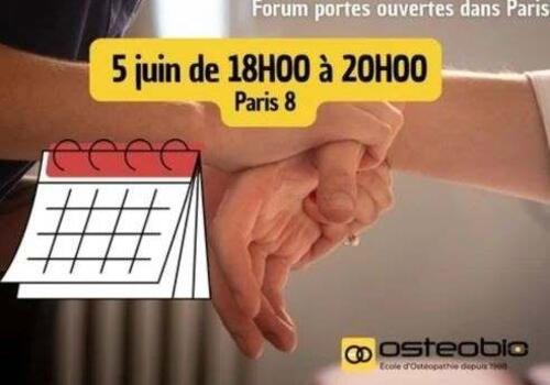 journée portes portes ouvertes en ostéopathie- Ostéobio le 5 juin 2024 