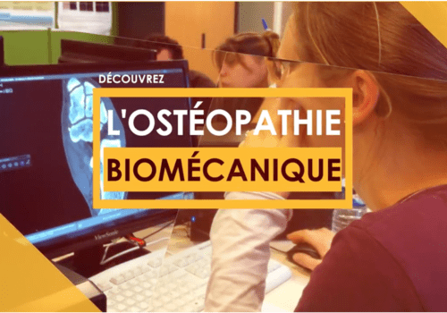 Une jeune fille utilise un logiciel d'ostéopathie