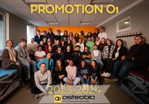 photo de groupe des étudiants en première année école Ostéobio