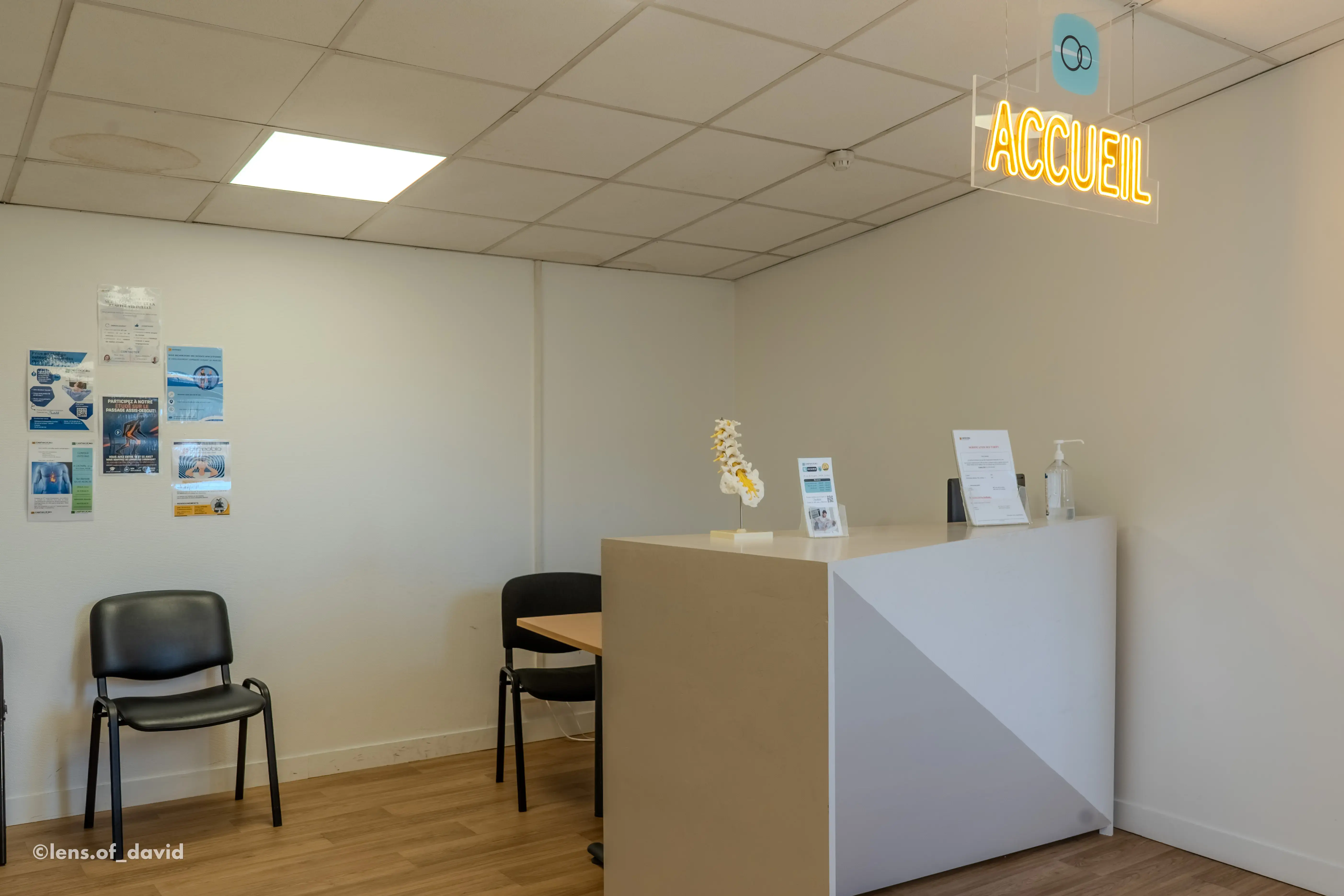 Accueil de la clinique d'Ostéobio