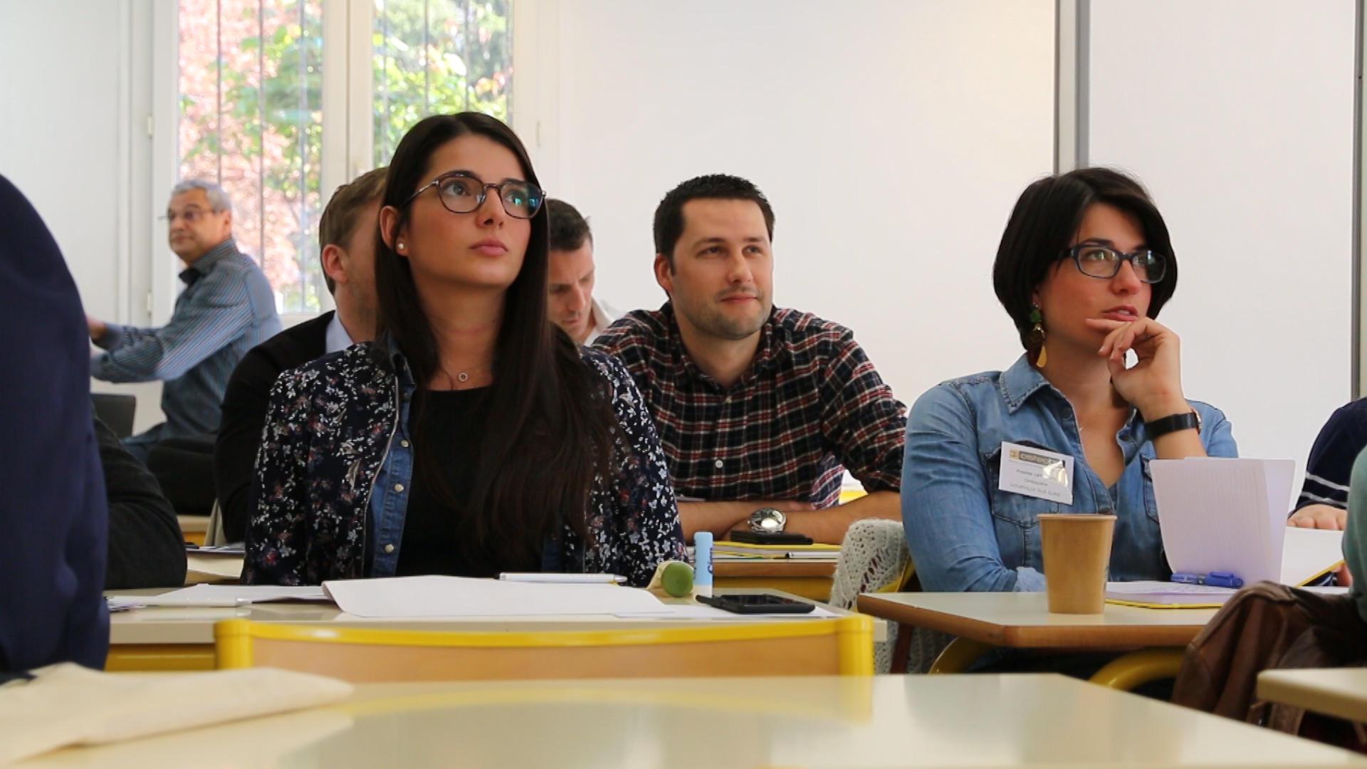 Assemblée attentive de congressistes lors du congrès international d'ostéopathie Ostéobio 2019