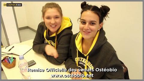 Remise Officielle des Sweats Ostéobio Ecole d'Ostéopathie