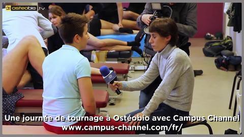 Une journée de tournage à l'école Ostéobio avec Campus Channel